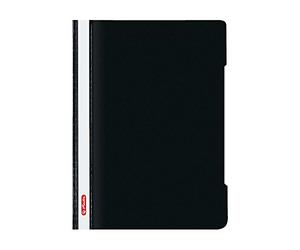 Herlitz 11317096 Classeur A4 en film polypropylène transparent avec bandes inscriptibles Noir 1 pièce