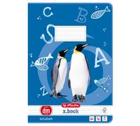 Herlitz 11322401 Cahier LIN dm - A4, 16 feuilles, 80g/qm, ligné avec lignes de repère