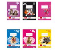 Herlitz 11387081 LANDR Cahier de vocabulaire DIN A4, 3 colonnes, 80 g/m², 40 feuilles