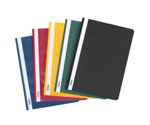 Herlitz 11387206 Lot de 10 Chemises à lamelle en polypropylène Classeur format A4 Couleurs Assorties