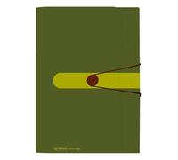 Herlitz 11411253 Trieur Herlitz 12 compartiments en film plastique recyclé vert foncé