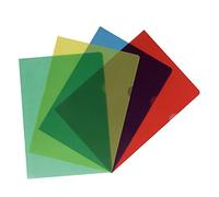 Herlitz 11420254 Lot de 4 pochettes de 20 pochettes A4, assorties, grainées, colorées