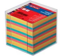 Herlitz 1600360 boîte pour bloc-notes livrée avec 700 post-it blancs 9 x 9 x 9 cm (noir) Noir G
