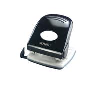 Herlitz 1610690 Perforatrice métallique avec règle intégrée 4 mm (Noir)