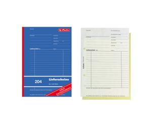 Herlitz 1932839 Lot de 4 cahiers de livraison autocopiants A5 204 2 x 40 feuilles
