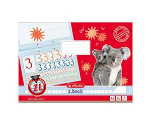 Herlitz 1987585 Cahier de calcul Format A5/16 Ligné Plusieurs coloris Lot de 10 (Import Allemagne)