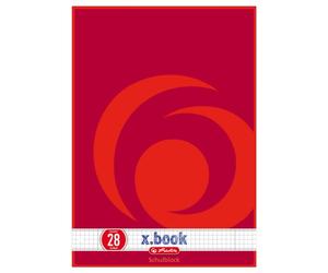 Herlitz 216283 Bloc-bureau Format A4/50 Quadrillé / 2 marges Plusieurs coloris Lot de 10 (Import Allemagne)