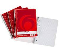 Herlitz 297531 Cahier reliure spirale A5 Carreaux/ 70g/m² 160 feuilles Lot de 4 (Import Allemagne)