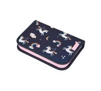 herlitz 300001479 herlitz trousse à crayons Dreamy Unicorn bleu foncé, 20,5 x 3,8 cm