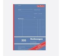 Herlitz 305 autocopiant facture livre A5 2 x 40 feuilles