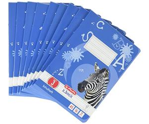 Herlitz 3320306 Cahier Format A5/16 Ligné Plusieurs coloris Lot de 10 (Import Allemagne)