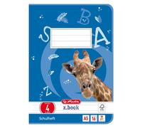 Herlitz 3320405 Carnets A5, 16 feuilles, 04 lignes, FSC mixte