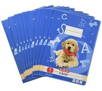 Herlitz 3321601 Cahier Format A4/16 Ligné Plusieurs coloris Lot de 10 (Import Allemagne)