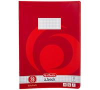 Herlitz 3322807 Cahier A4 Carreaux/marges droite et gauche/L.28 32 p 8 motifs Lot de 10 (Import Allemagne)