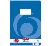 Herlitz 340273 Livret D'exercices Bleu 32 Feuilles Papier Ligné A4 80 G/M²