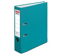 Herlitz 50015931 maX.file protect Classeur (A4, 8 cm, avec étiquette de dos à insérer), 8 cm, turquoise Caraïbes, 1 pièce