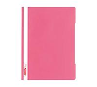 Herlitz 50016211 Lot de 10 classeurs en polypropylène de qualité indonésienne avec couverture avant transparente Format A4 Rose