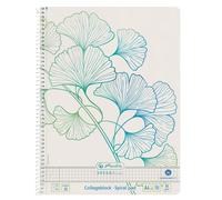 herlitz 50033485 herlitz Collegeblock GREENline Ginkgo, DIN A4, quadrillé