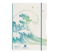 Herlitz 50033669 Flex Cahier A5 40 feuilles pointillées Motif vague Vert 1 pièce