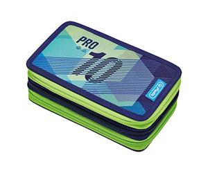 Herlitz 50038787 TriCase Green Goal 31 pièces, Multicolore, Trousse d'écolier