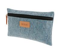 Herlitz Trousse GREENline Polyester recyclé zippée Bleu chiné