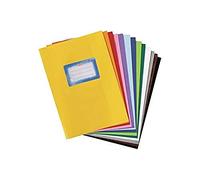 Herlitz 5205059 Protège cahiers DIN A5, gravé (raphia), en PP, vert foncé