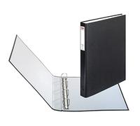 Herlitz 5304134 Classeur à 4 Anneaux couverture cartonnée format A4 diamètre 14 mm Noir