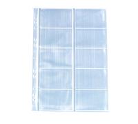 Herlitz 5894209 Carte de visite Housse A4 avec 10 compartiments, transparent, lot de 10, 50 Stück, 1