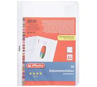 Herlitz 5896204 Lot de 10 pochettes en plastique A4