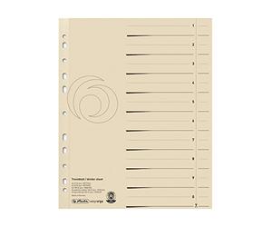 Herlitz 5971502 intercalaire A4 chamois paquet de 10, 1 paquet