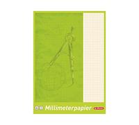 Herlitz 690305 Bloc de feuilles de papier millimétré A4, 25 feuilles a4