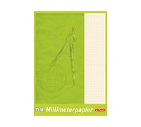 Herlitz 690404 Lot de 5 blocs millimétriques A4 25 feuilles