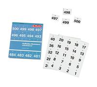 Herlitz Numéros autocollants 791871 1-500 25 x 21 mm Noir sur blanc (Import Allemagne)