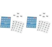 Herlitz 791871 Numéros autocollants 1-500 25 x 21 mm (Noir sur blanc) (Import Allemagne) (Lot de 2)