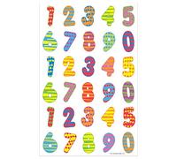 Herlitz 830240 livre Étiquettes, classique autocollants Étiquettes chiffres en couleur 3 Bogen