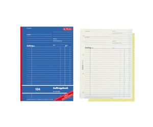 Herlitz 880427 Commande livre A4 104 2 x 40 Page autocopiant Sans bois (en langue allemande)