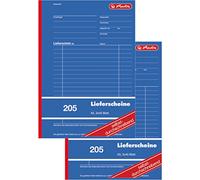 Herlitz 883546 Carnet de bulletins de livraison Format A5 205 3 x 40 feuilles, autocopiant, Format A5