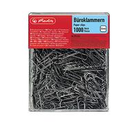 Herlitz 8859100 Boîte de 1000 trombones de bureau nickelés 32 mm (Import Allemagne)