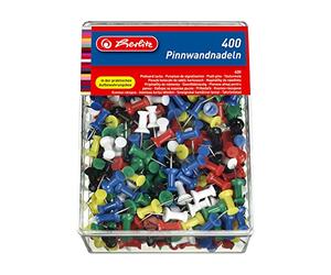 Herlitz 8859142 Boîte de 400 épingles de fixation de couleur 23 mm (Import Allemagne)