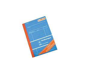 Herlitz 888511 Carnets de factures A5, 2 x 50 feuilles avec papier carbone, lot de 10 Autocopiant a6