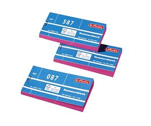 Herlitz 892703 Bloc numéroté 10 x 100 feuilles de 1 à 1000 (Import Allemagne)