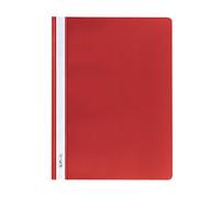 Herlitz 975433 Lot de 10 chemises A4 en polypropylène avec couverture avant transparente Rouge