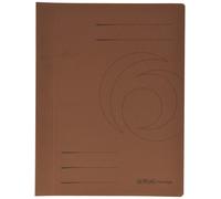 Herlitz A4 Manilla Folded Flat File - Brown (Pack of 10)