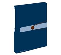 Herlitz A4 recyclable Papier Dossier- Foncé Bleu