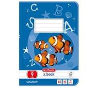 Herlitz a5 style line 09, papier ligné et marge 80 g m² sans bois, 32 feuilles blanc G