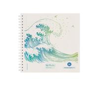 Herlitz Bloc à spirales 14,8x14,8 100feuilles pointillées GREENline Well