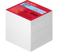 Herlitz Bloc-notes, encollé avec couverture, 1 article sous film, 900 feuilles, 9 x 9 cm, blanc 900 Blatt weiß
