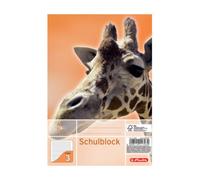 Herlitz Bloc-notes à spirales A5 40 feuilles FSC linéature 03 Motif zèbre