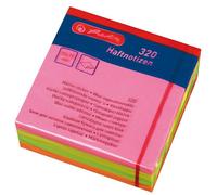 Herlitz bloc-notes adhésifs cube 75 x 75 mm couleurs néon 4 blocs de 80 feuilles
