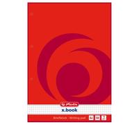 Herlitz Bloc-notes DIN A4 quadrillé avec 4 perforations 100 feuilles